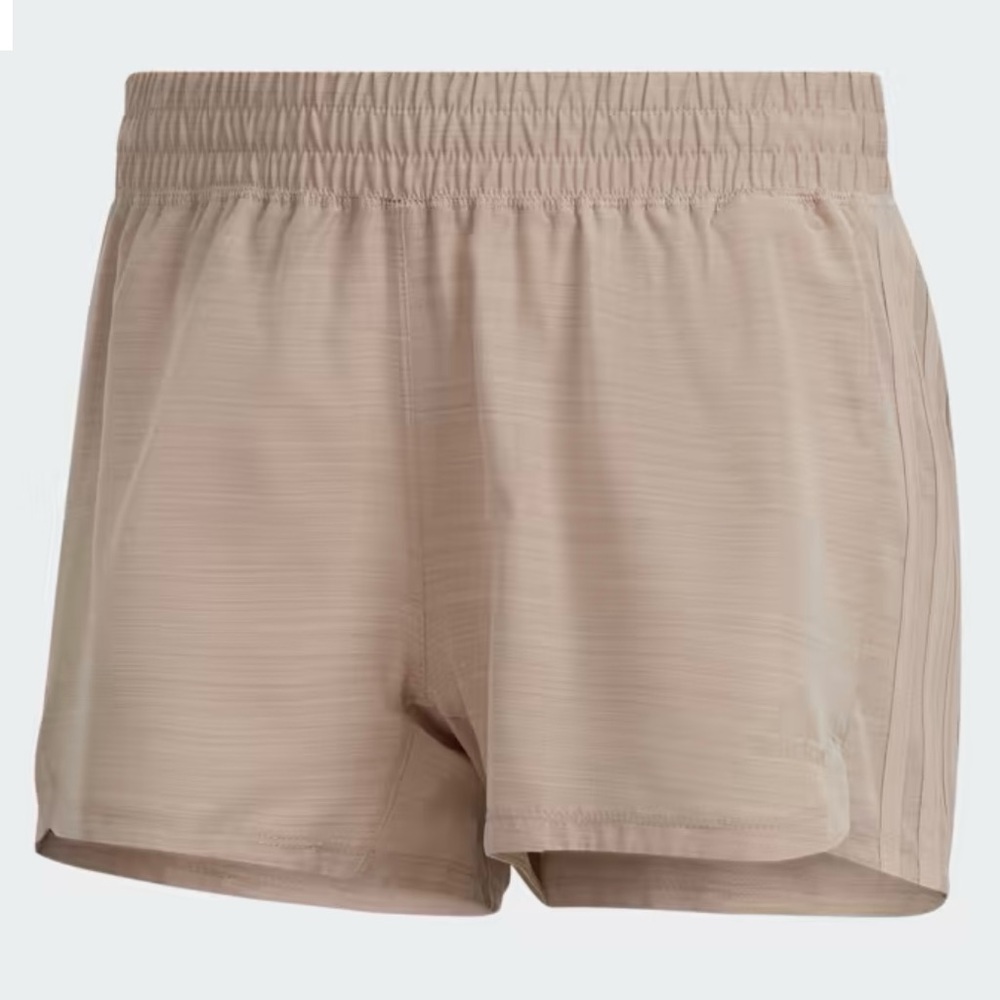 Adidas Pacer Training 3-Stripes Heather Woven Shorts